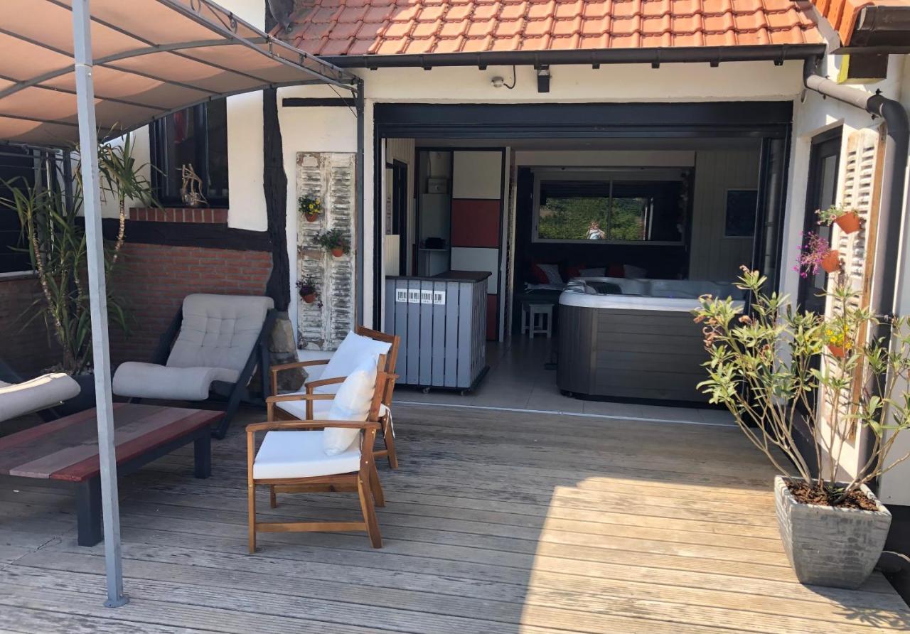 Gite Piscine Jacuzzi Privatises Clos Valentin Freulleville Luaran gambar