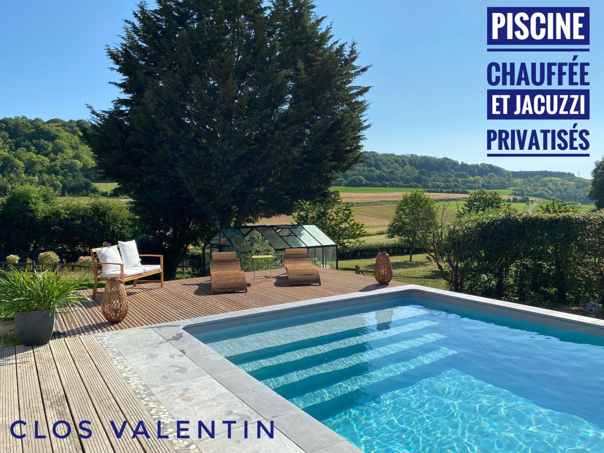 Gite Piscine Jacuzzi Privatises Clos Valentin Freulleville Bilik gambar